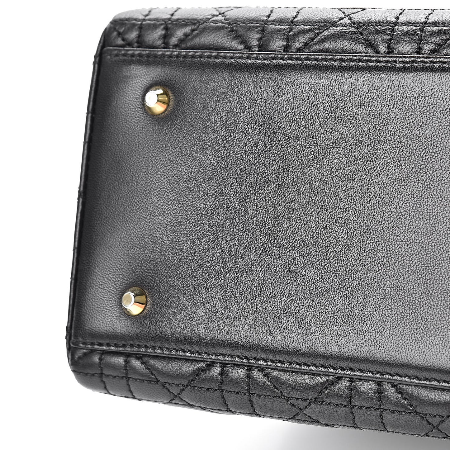 Lambskin Cannage Medium Lady Dior Black
