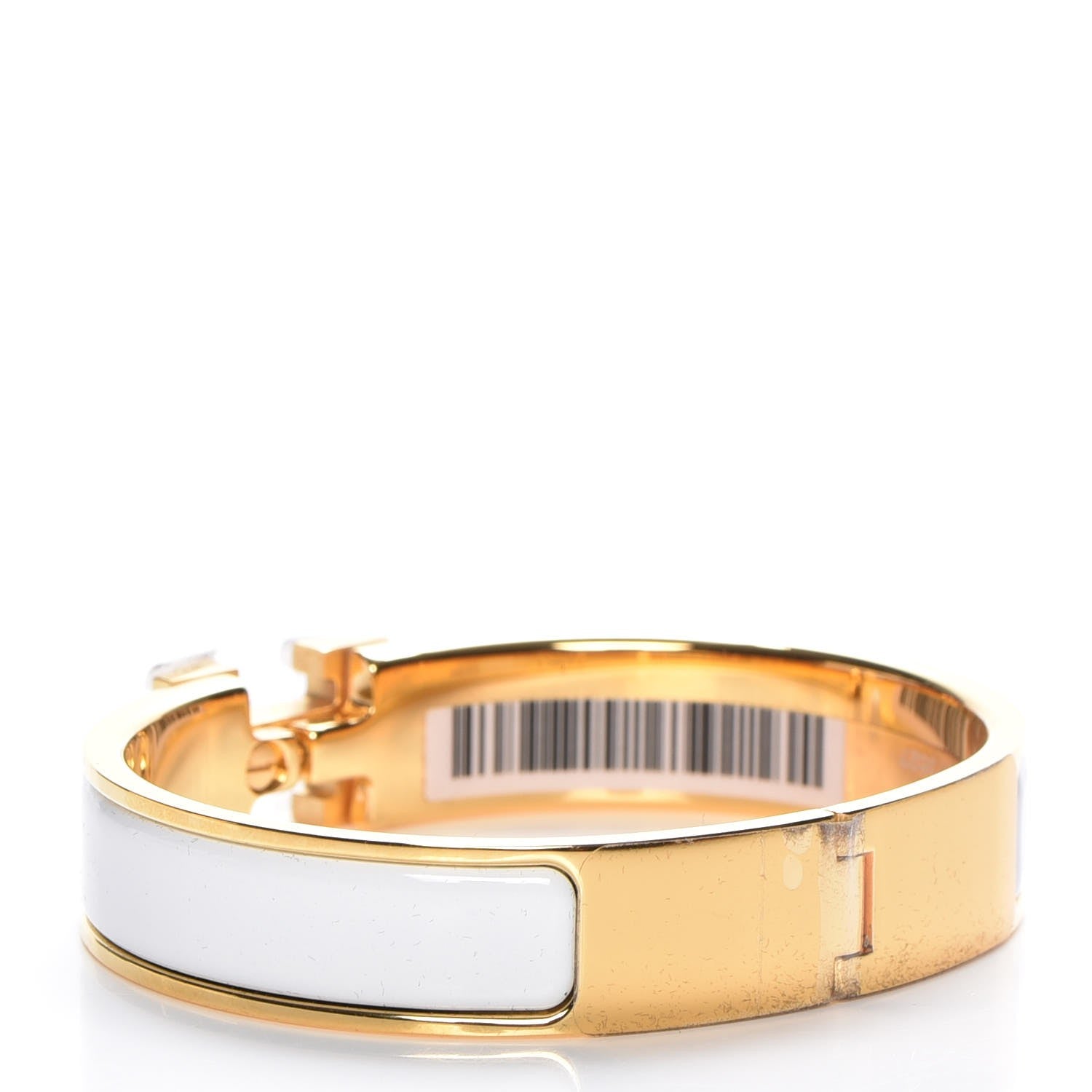 Hermes Enamel Narrow Clic Clac H Bracelet PM White 3 of 6