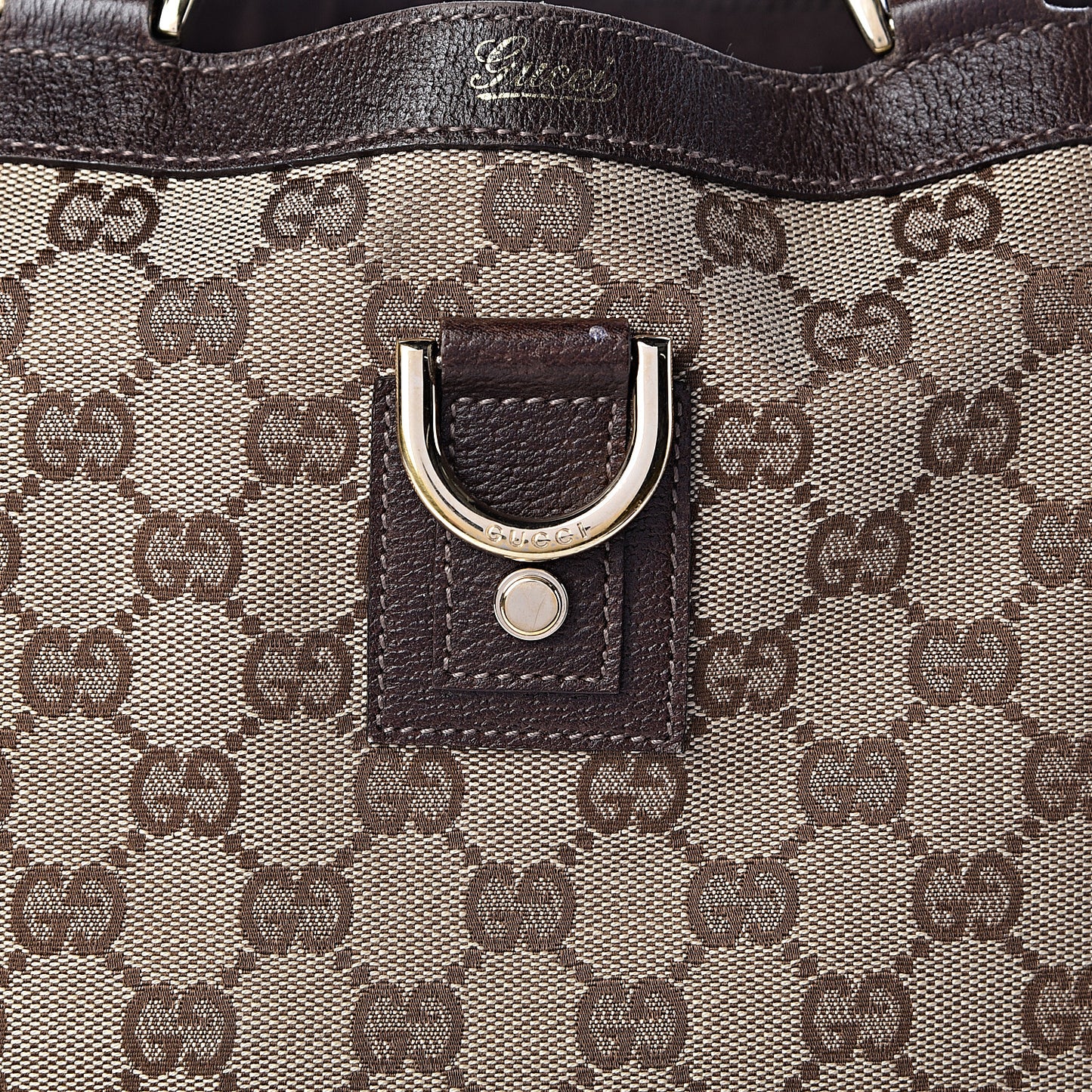 Monogram Abbey Small Tote Dark Brown