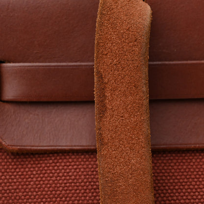 Hermes Toile Vache Calfskin Herbag 30 PM Havane 18 of 18