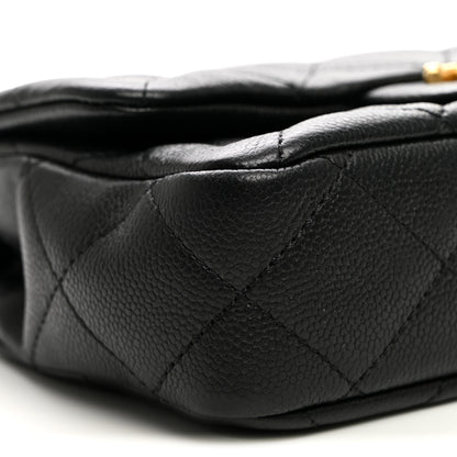 Chanel Caviar Quilted Mini Sweetheart Rectangular Flap Black 8 of 9