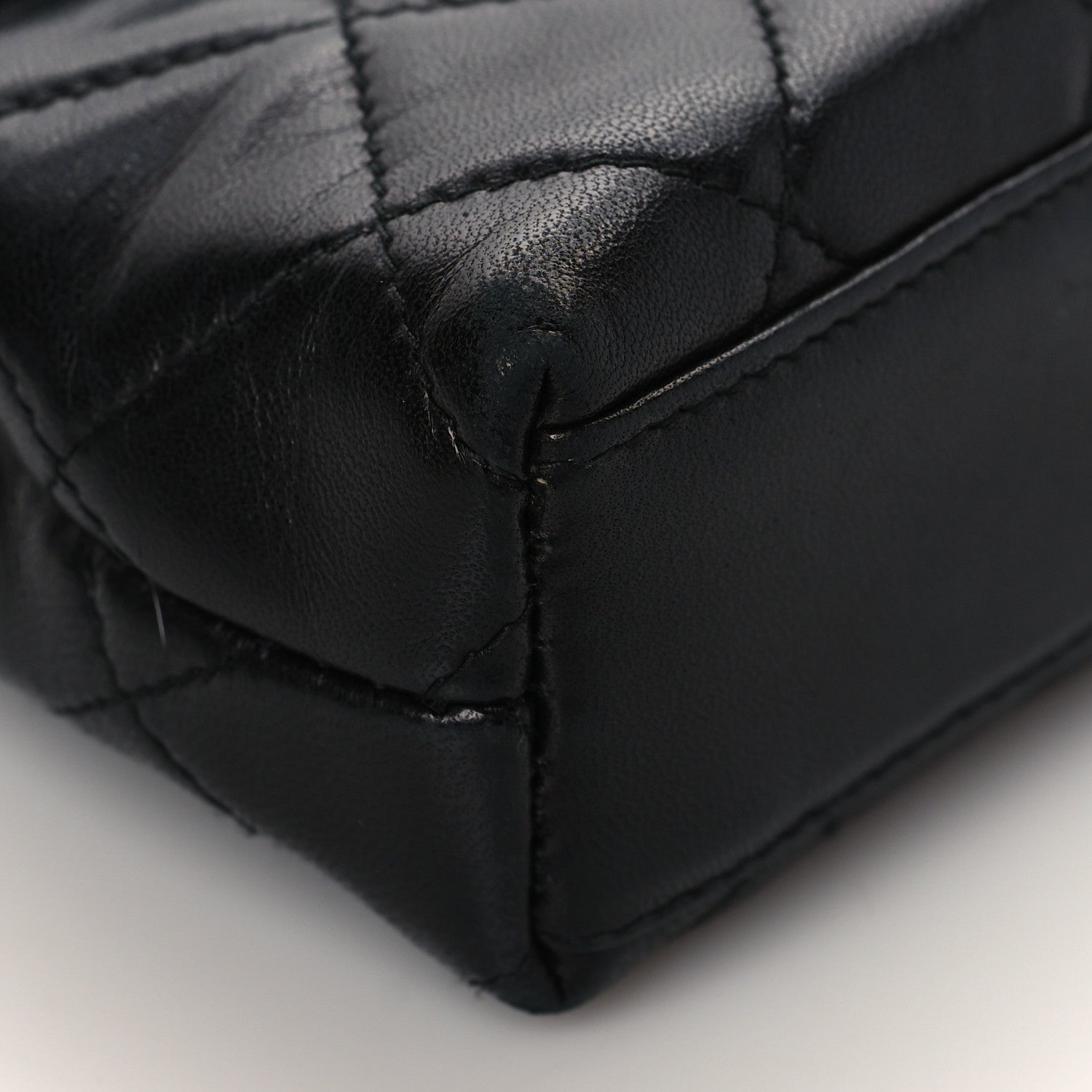 Chanel Lambskin Quilted Flap Waist Belt Bag Black 7 of 8