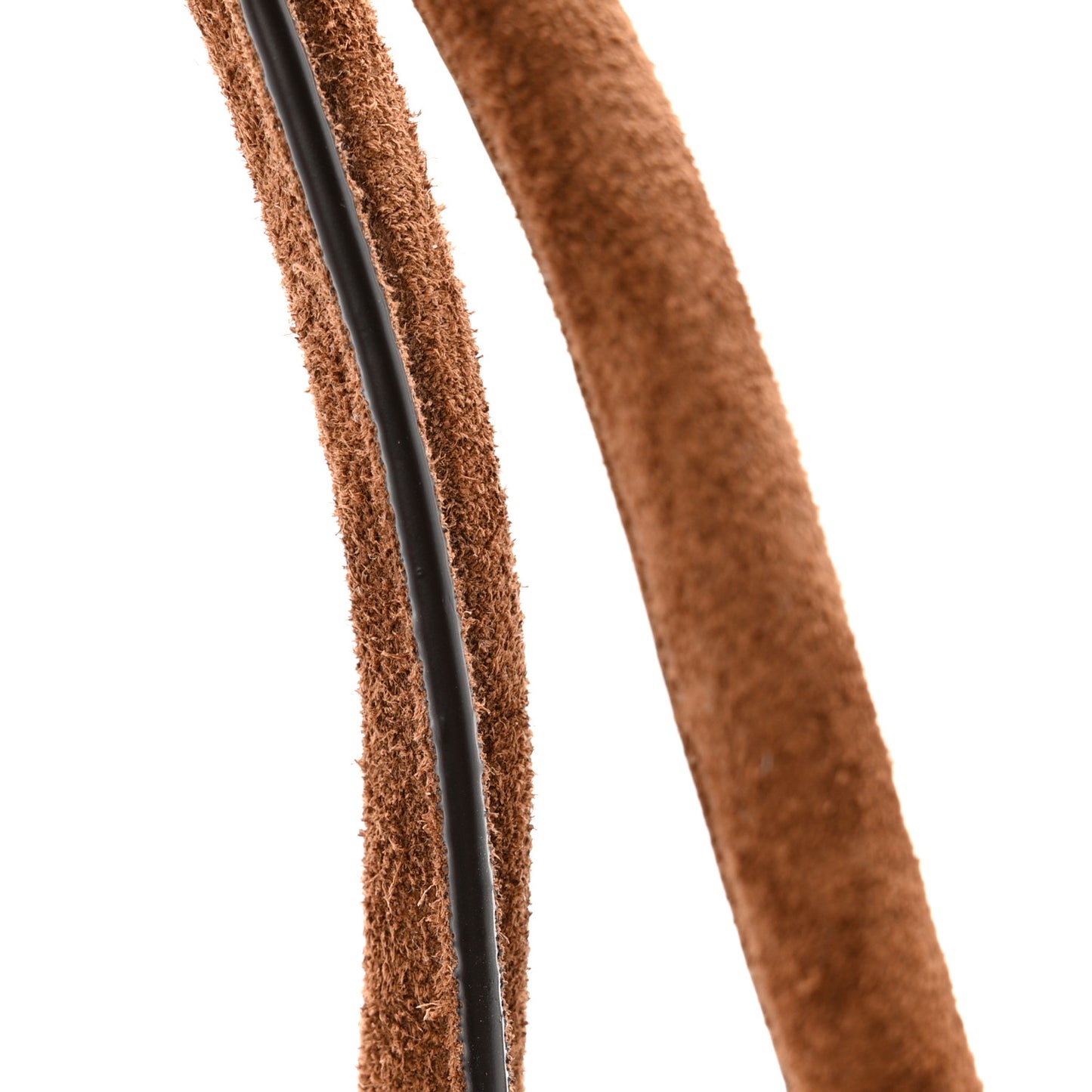 Suede Triangle Medium Bonnie Shoulder Bag Cacao