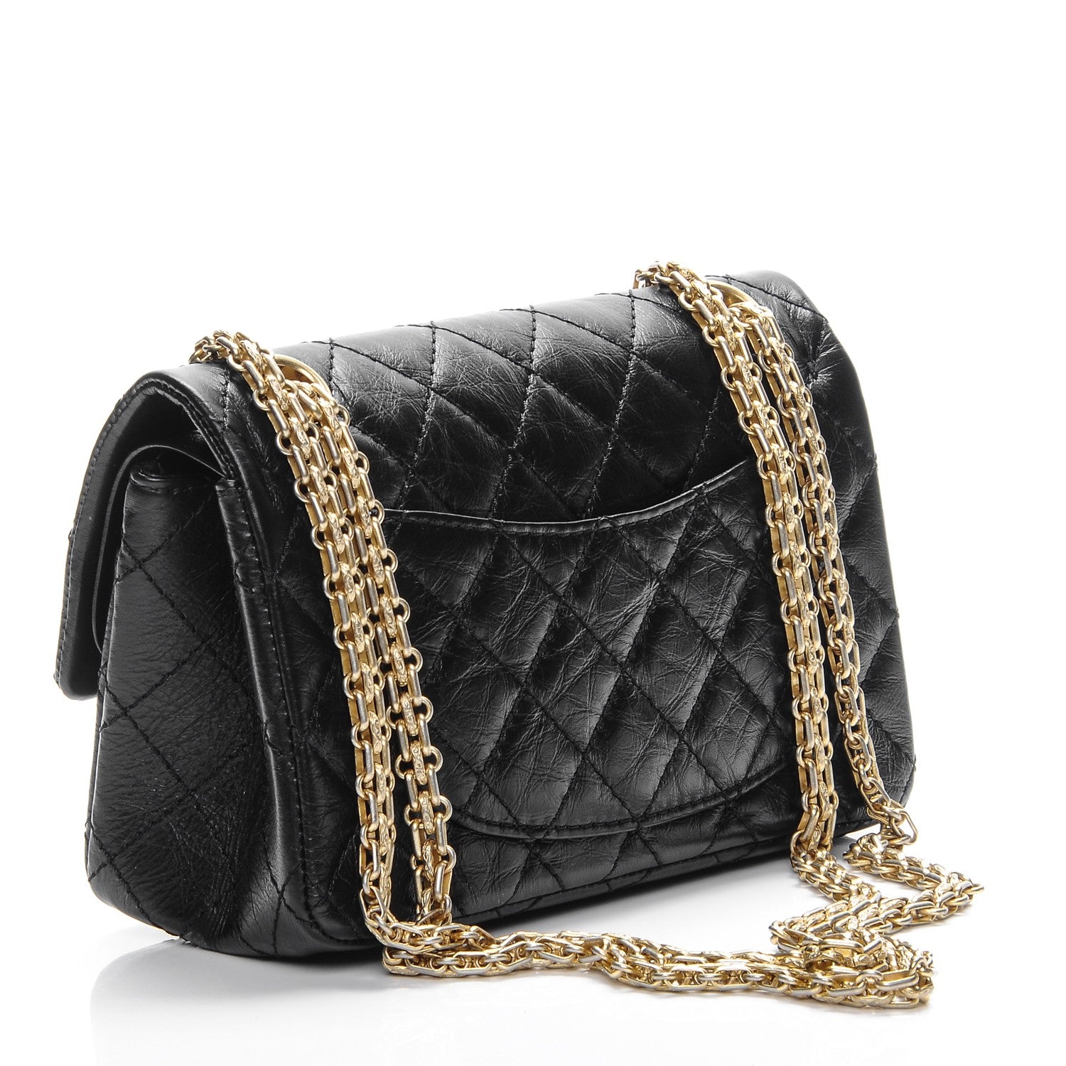 Chanel Aged Calfskin Casino 2.55 Reissue 224 Flap Black 3 of 7