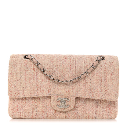 Chanel Tweed Medium Double Flap Pink Multicolor 1 of 12