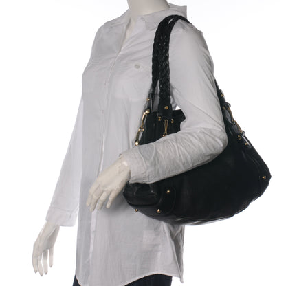 Gucci Guccissima Medium Pelham Shoulder Bag Black 2 of 7