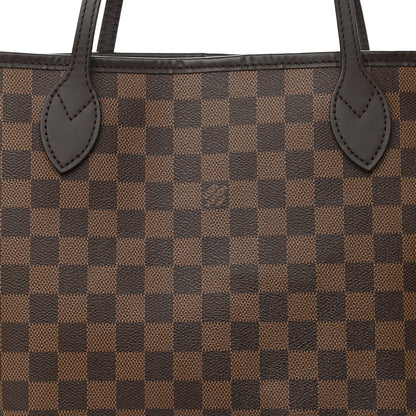 Louis Vuitton Damier Ebene Neo Neverfull MM Rose Ballerine 10 of 13