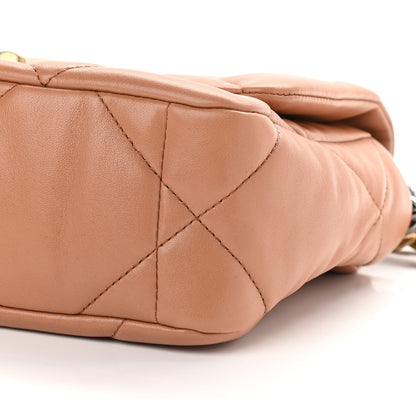 Chanel Lambskin Quilted Medium Chanel 19 Flap Brown 9 of 9