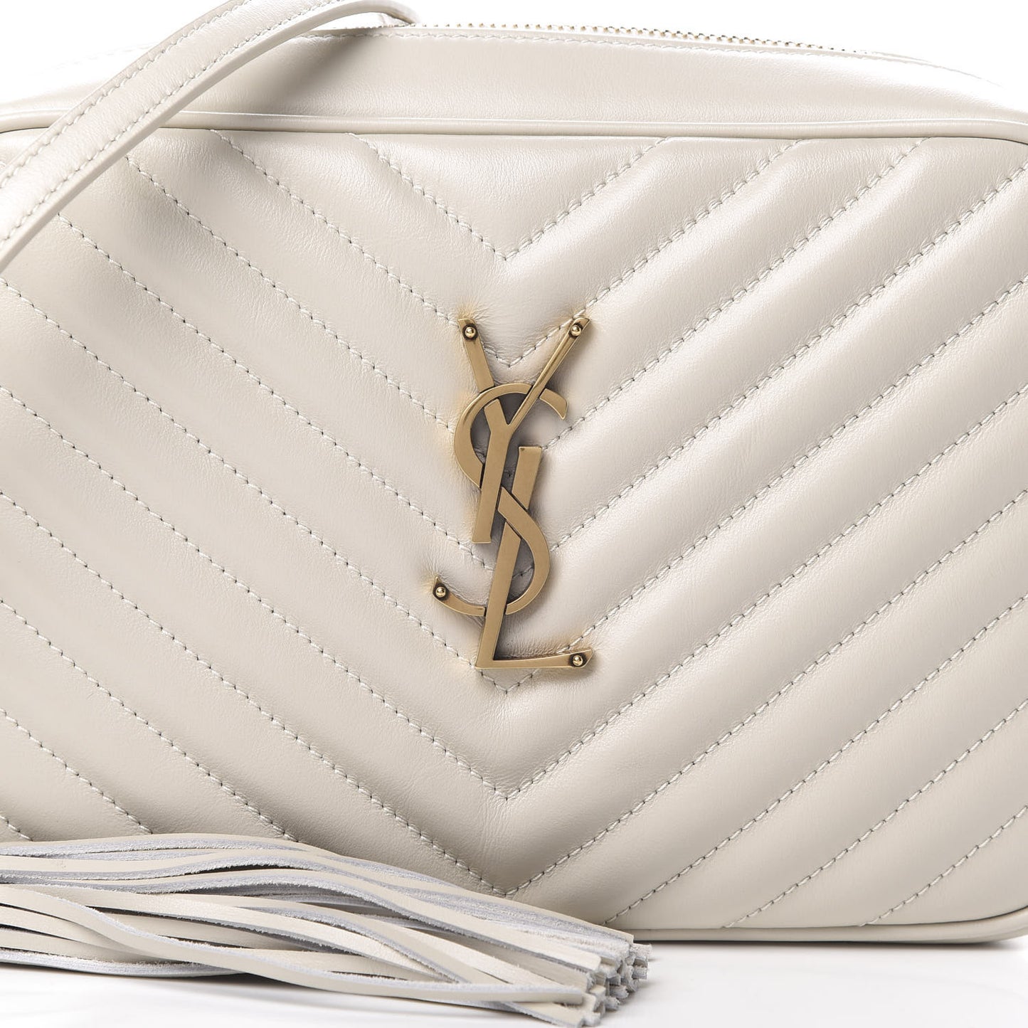 Calfskin Matelasse Monogram Lou Camera Bag Crema Soft