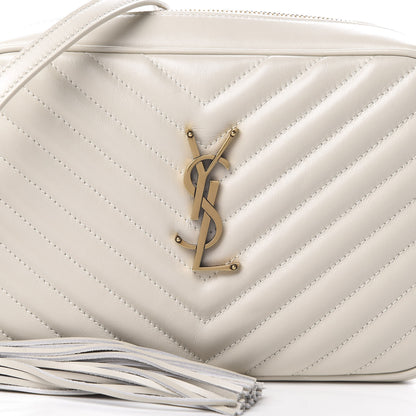 Saint Laurent Calfskin Matelasse Monogram Lou Camera Bag Crema Soft 8 of 10