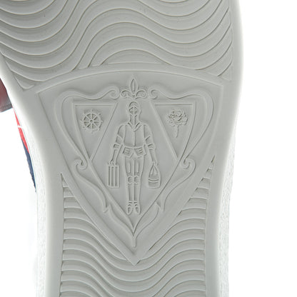 Gucci Calfskin Ayers Embroidered Web Mens Ace Removable Patches High Top Sneakers 10 White 6 of 9