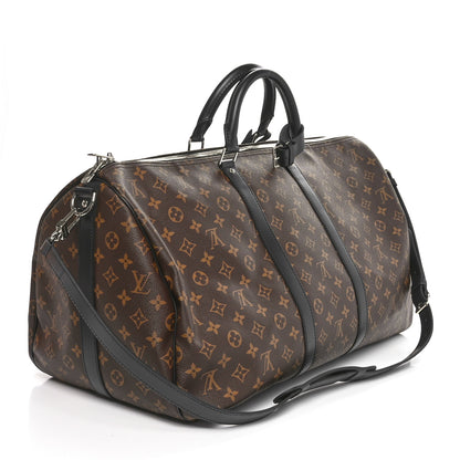 Louis Vuitton Monogram Macassar Keepall Bandouliere 55 3 of 9