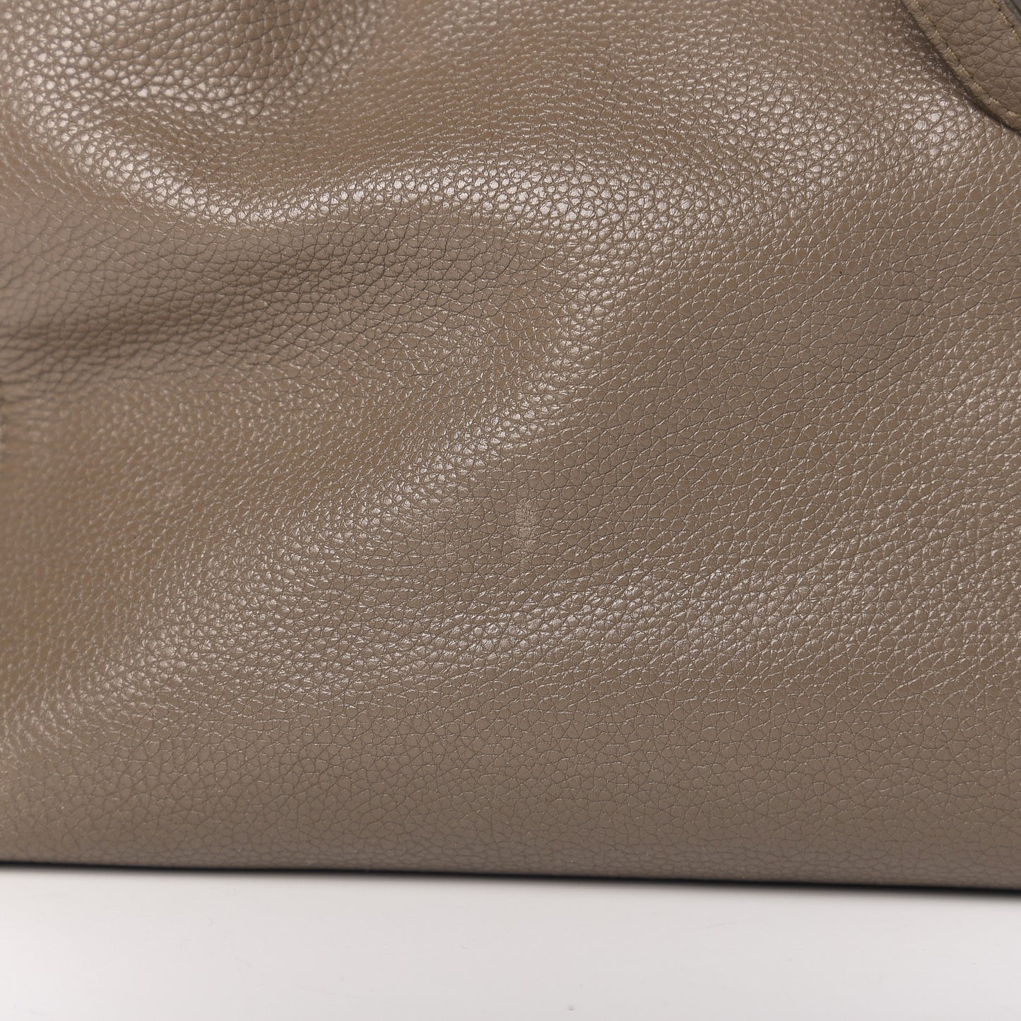 Soft Grained Calfskin Medium Belt Cabas Phantom Taupe