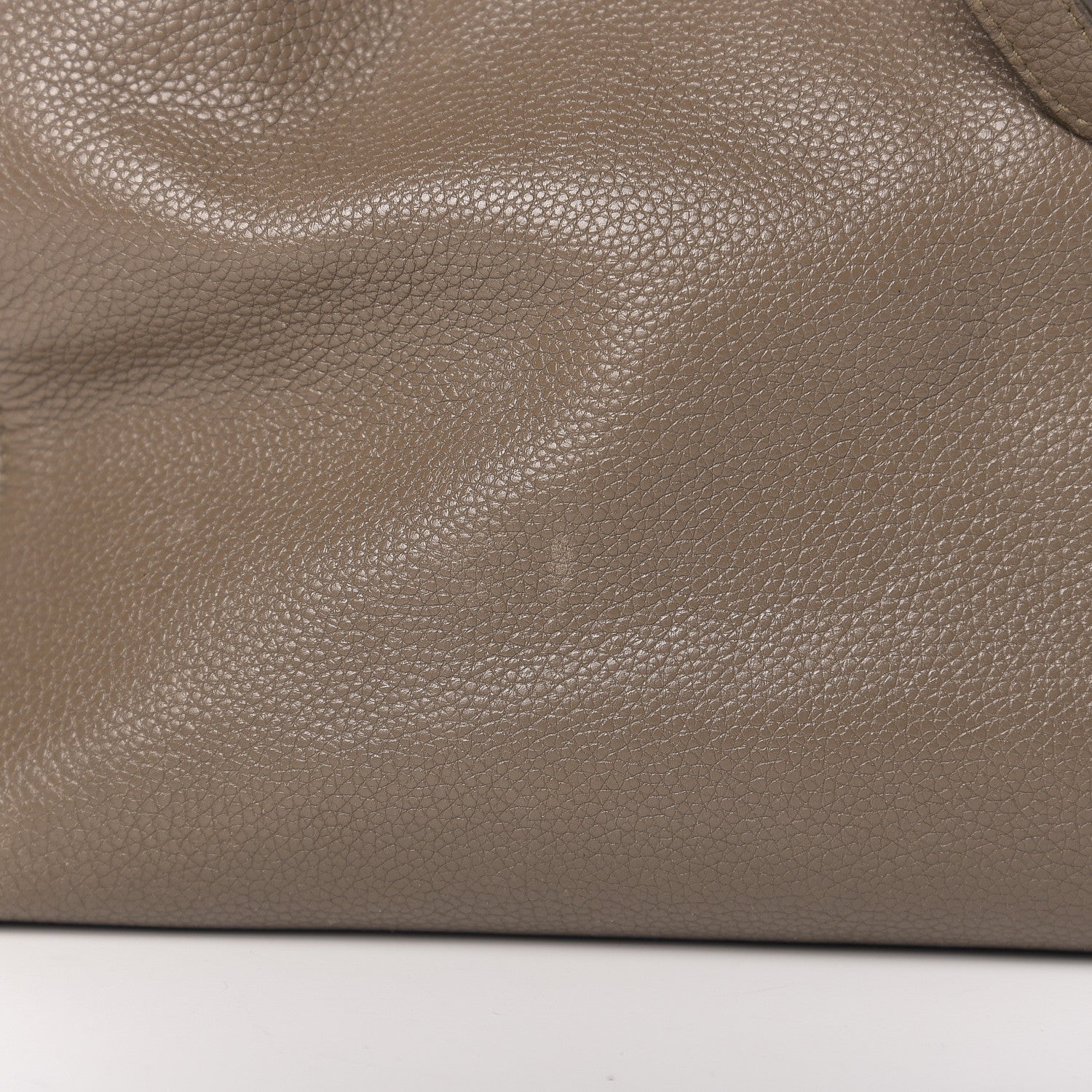 Celine Soft Grained Calfskin Medium Belt Cabas Phantom Taupe 10 of 13