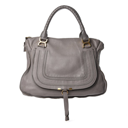 Chloe Calfskin Large Marcie Satchel Cashmere Grey 1 of 14