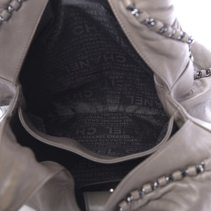 Chanel Lambskin Chain Hobo Grey 5 of 17
