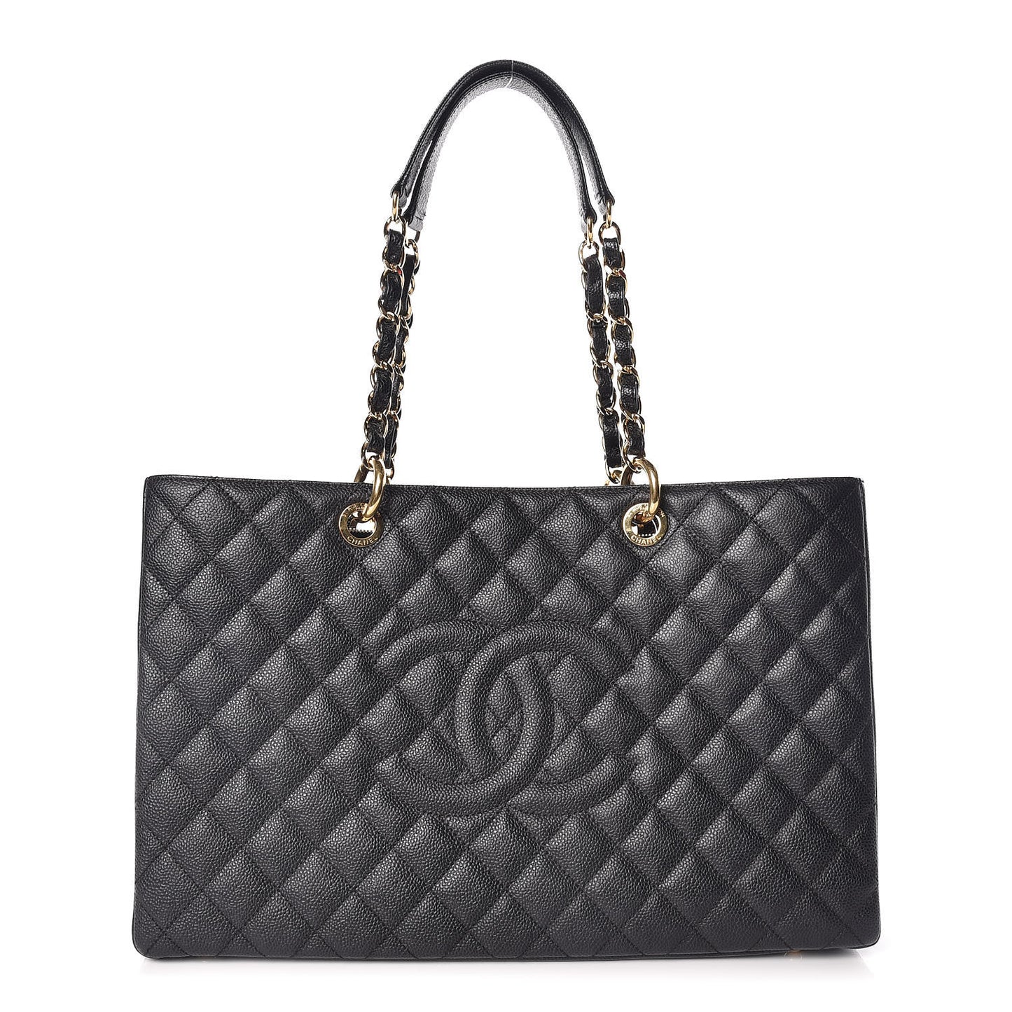 Caviar Quilted XL Grand Shopping Tote GST Black