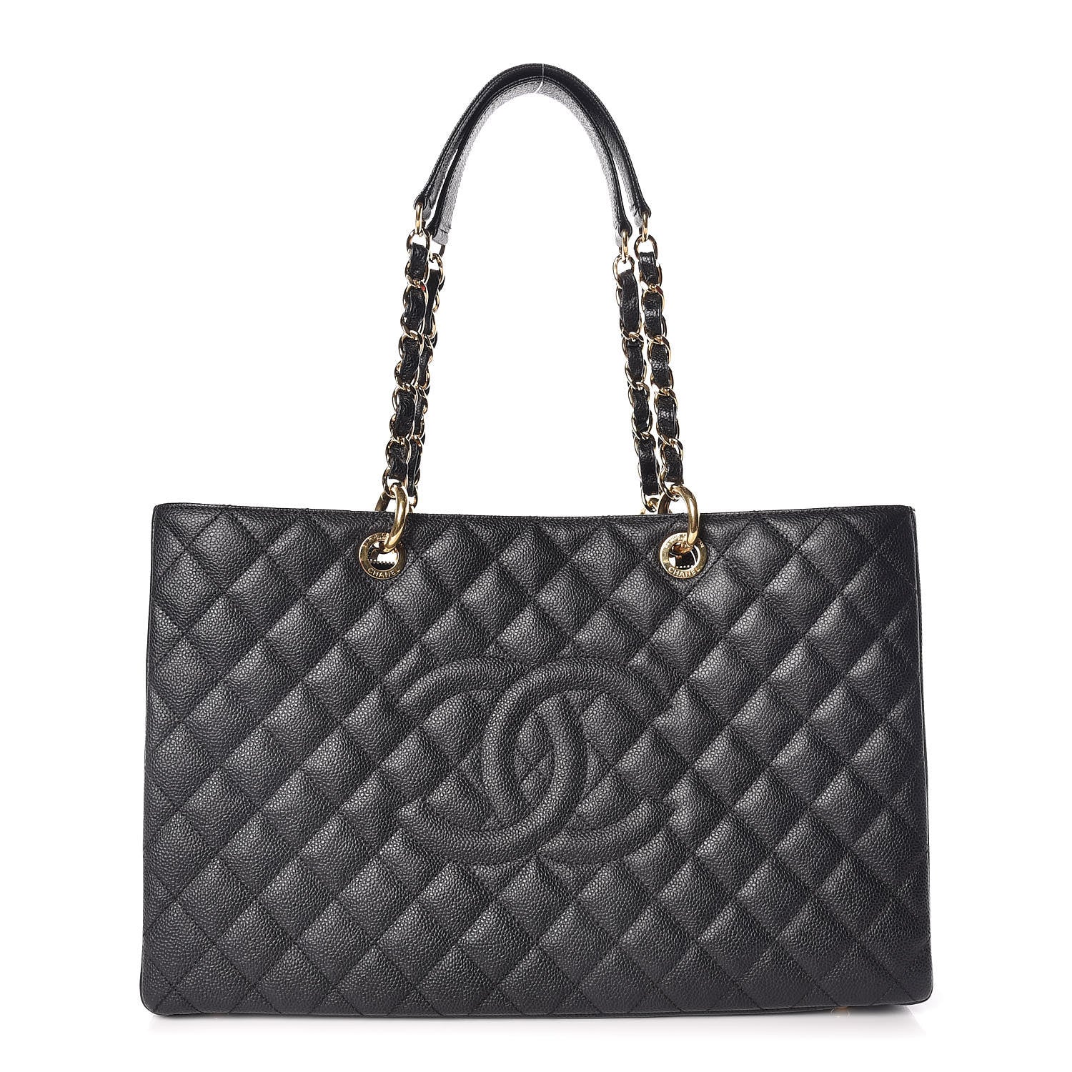 Chanel Caviar Quilted XL Grand Shopping Tote GST Black 1 of 9