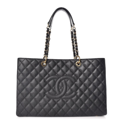 Chanel Caviar Quilted XL Grand Shopping Tote GST Black 1 of 9