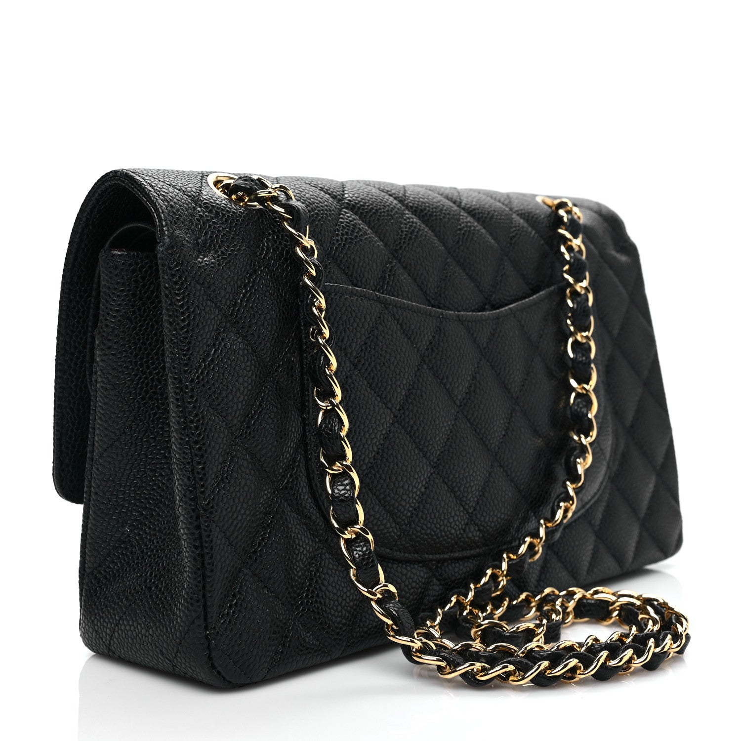 Chanel Caviar Quilted Medium Double Flap Black 2 of 7