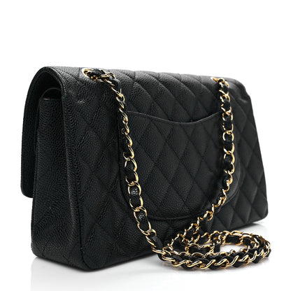 Chanel Caviar Quilted Medium Double Flap Black 2 of 7