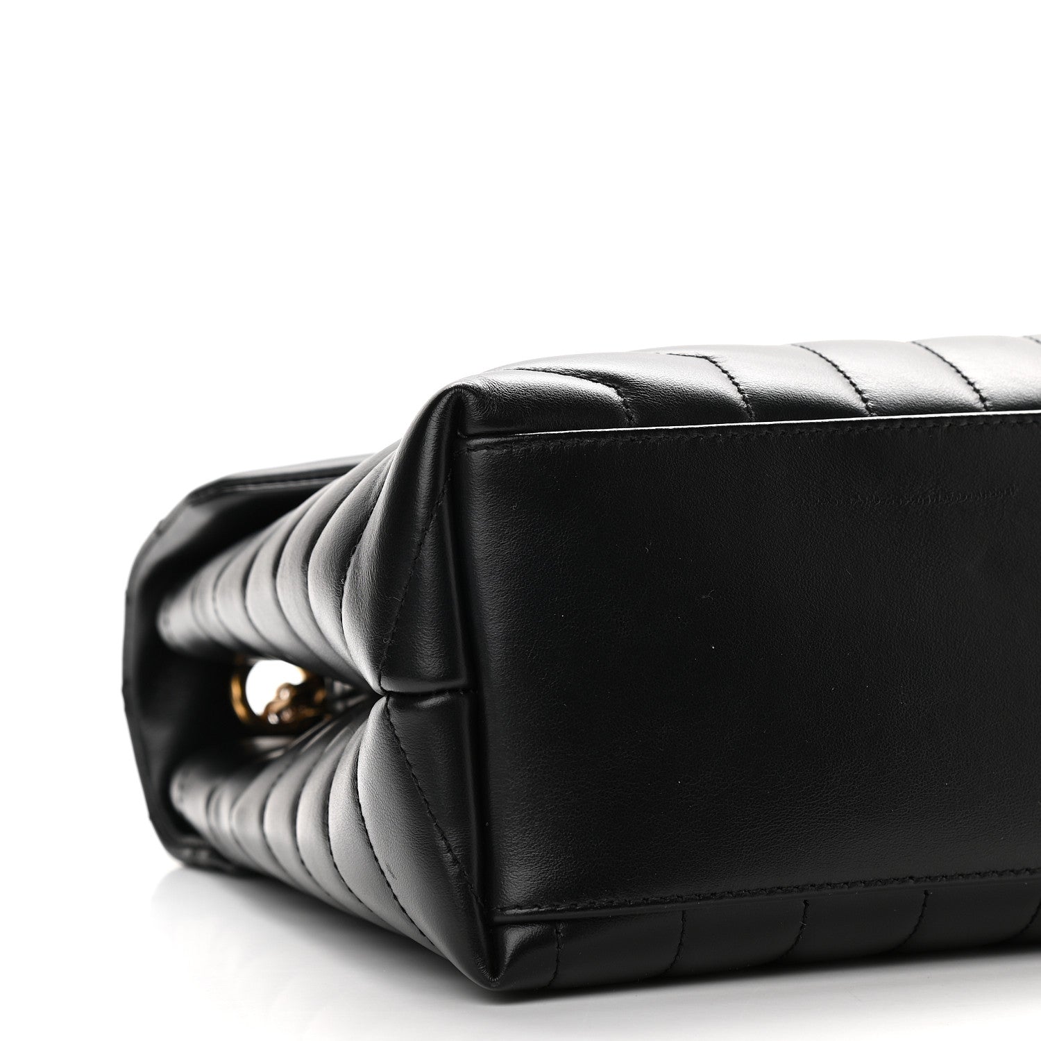 Saint Laurent Calfskin Y Quilted Monogram Medium Loulou Chain Satchel Black 7 of 9