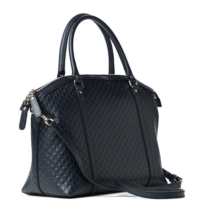 Gucci Soft Microguccissima Dome Satchel Navy 2 of 4