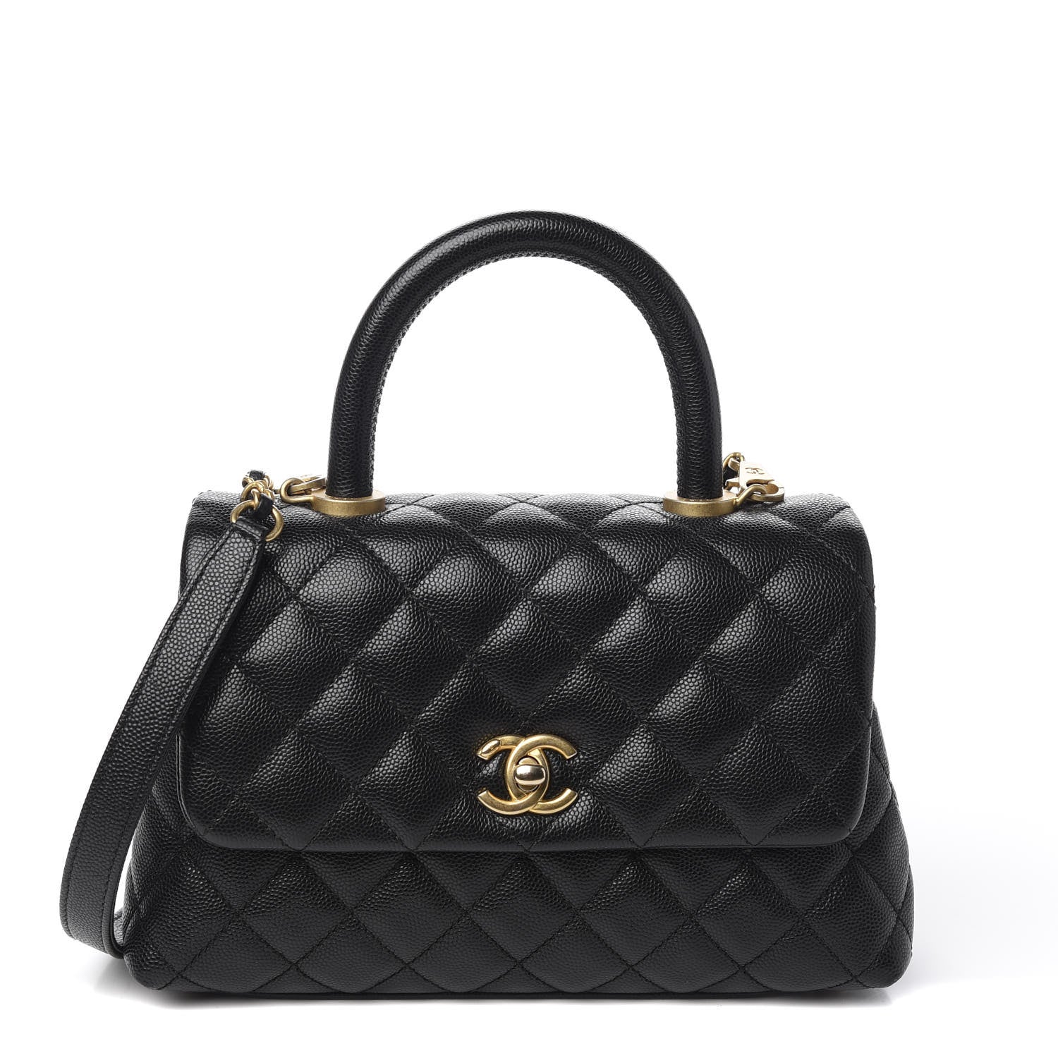 Chanel Caviar Quilted Mini Coco Handle Flap Black 1 of 10