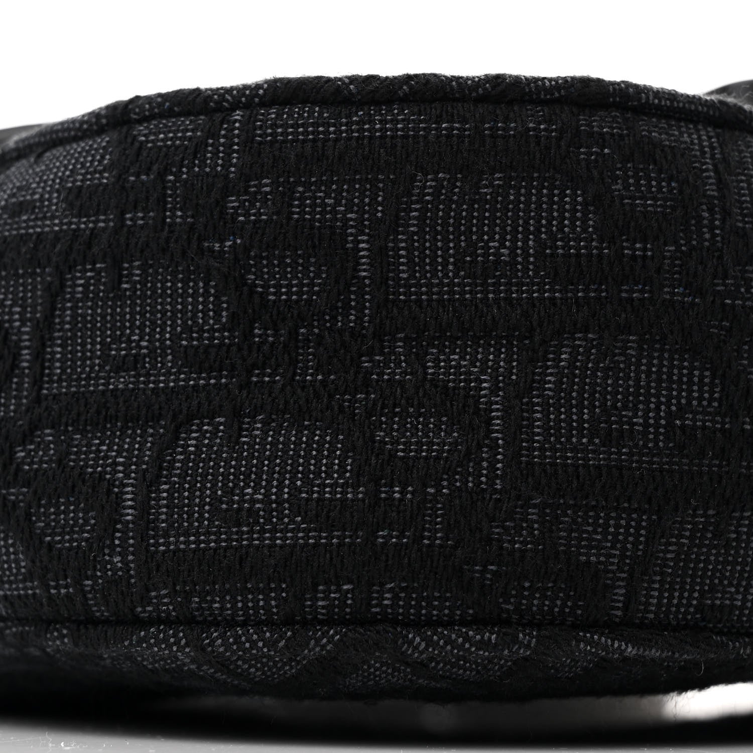 Christian Dior Oblique Jacquard Grained Calfskin Mini Saddle Messenger Bag With Flap Black 8 of 9