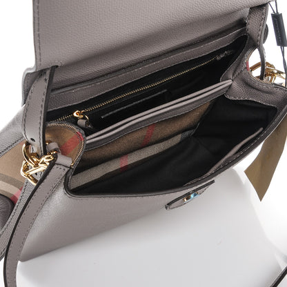 Burberry Derby Calfskin House Check Small Camberley Thistle Grey 5 of 7
