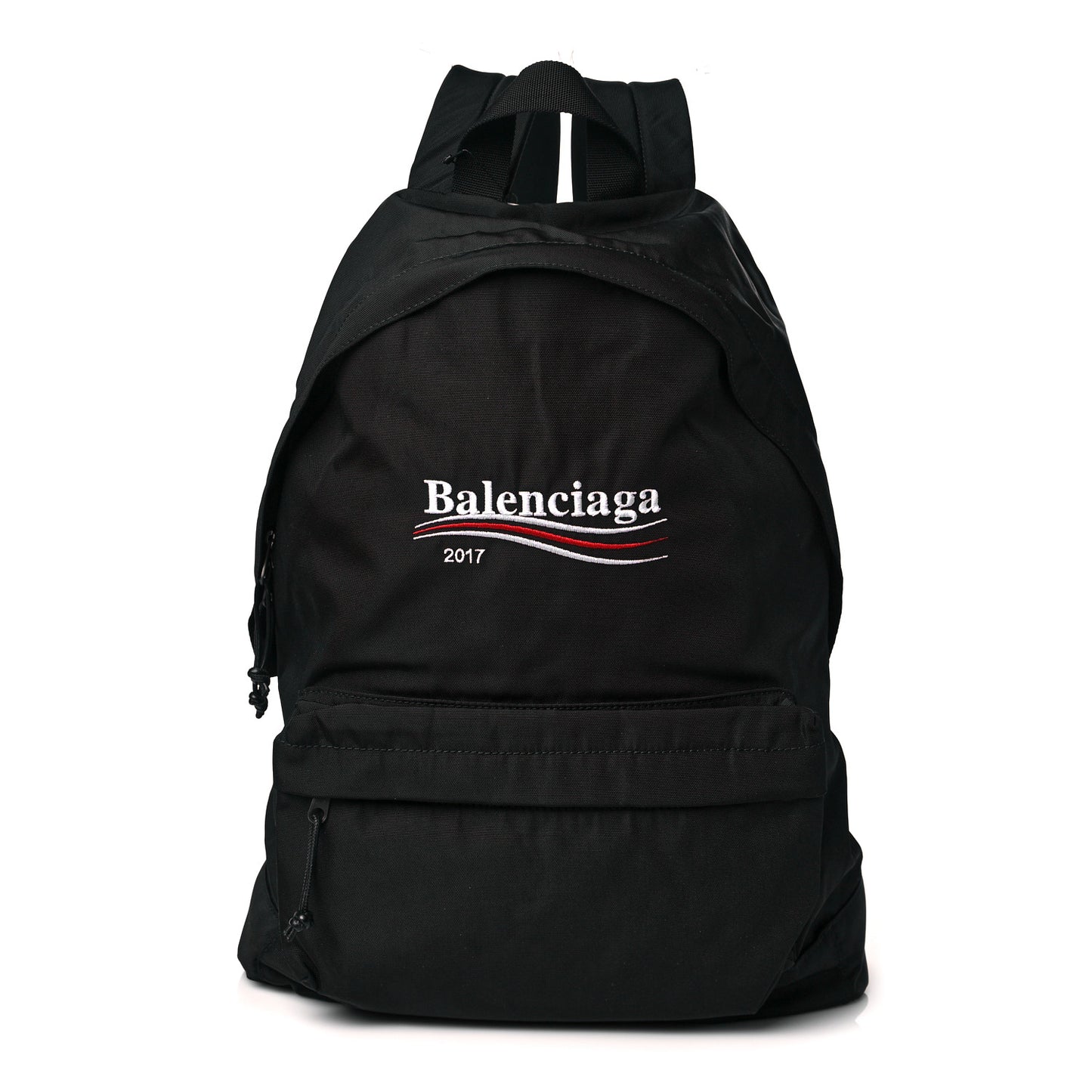 Nylon Political Campaign Logo Embroidered Explorer Backpack Black