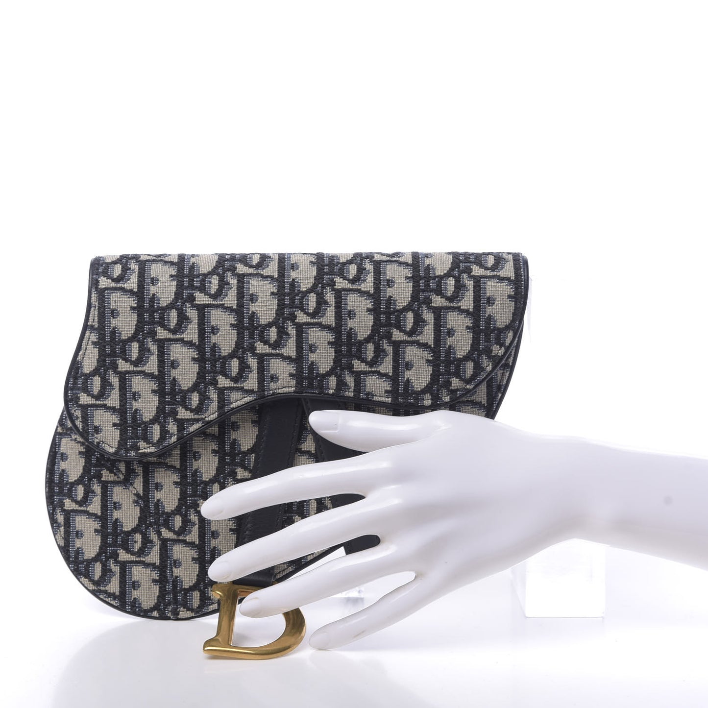 Oblique Saddle Belt Bag Blue