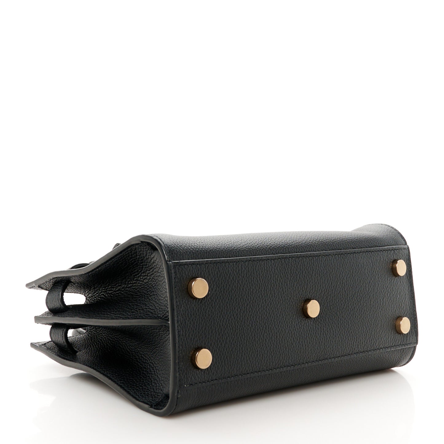 Grained Calfskin Nano Supple Sac De Jour Black
