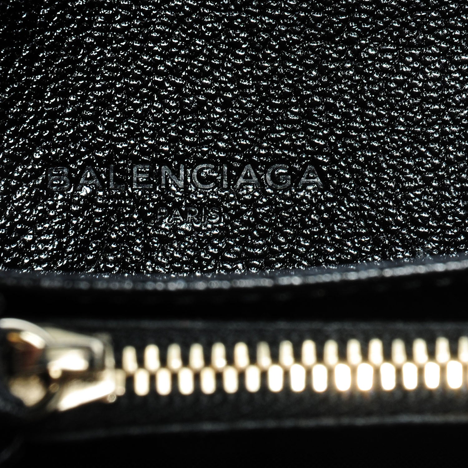 Balenciaga Chevre Metallic Edge Wallet Black 7 of 8