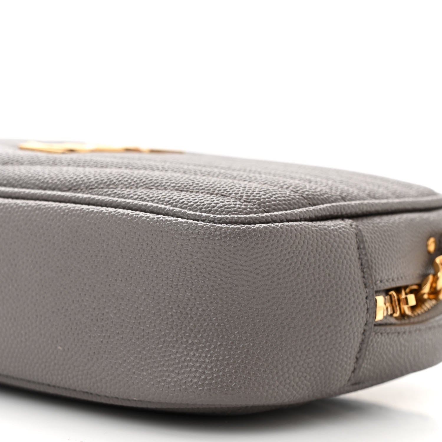 Saint Laurent Grain De Poudre Matelasse Monogram Mini Lou Camera Bag Fog 10 of 10