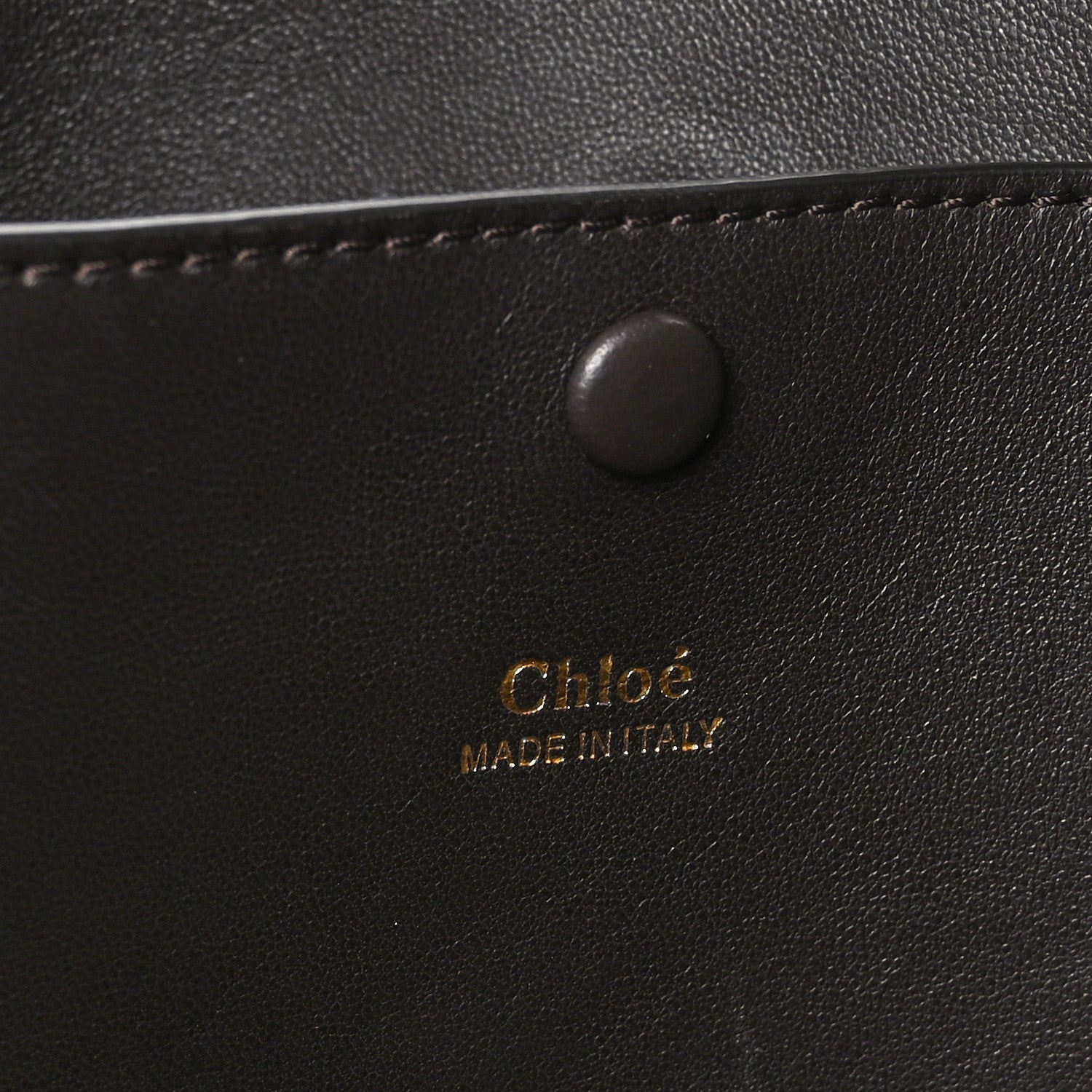 Chloe Calfskin Suede Striped Nella Tote Brown 6 of 9