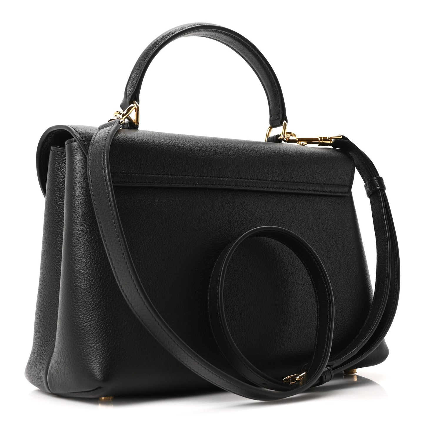 Supple Grained Calfskin Medium Nino Black