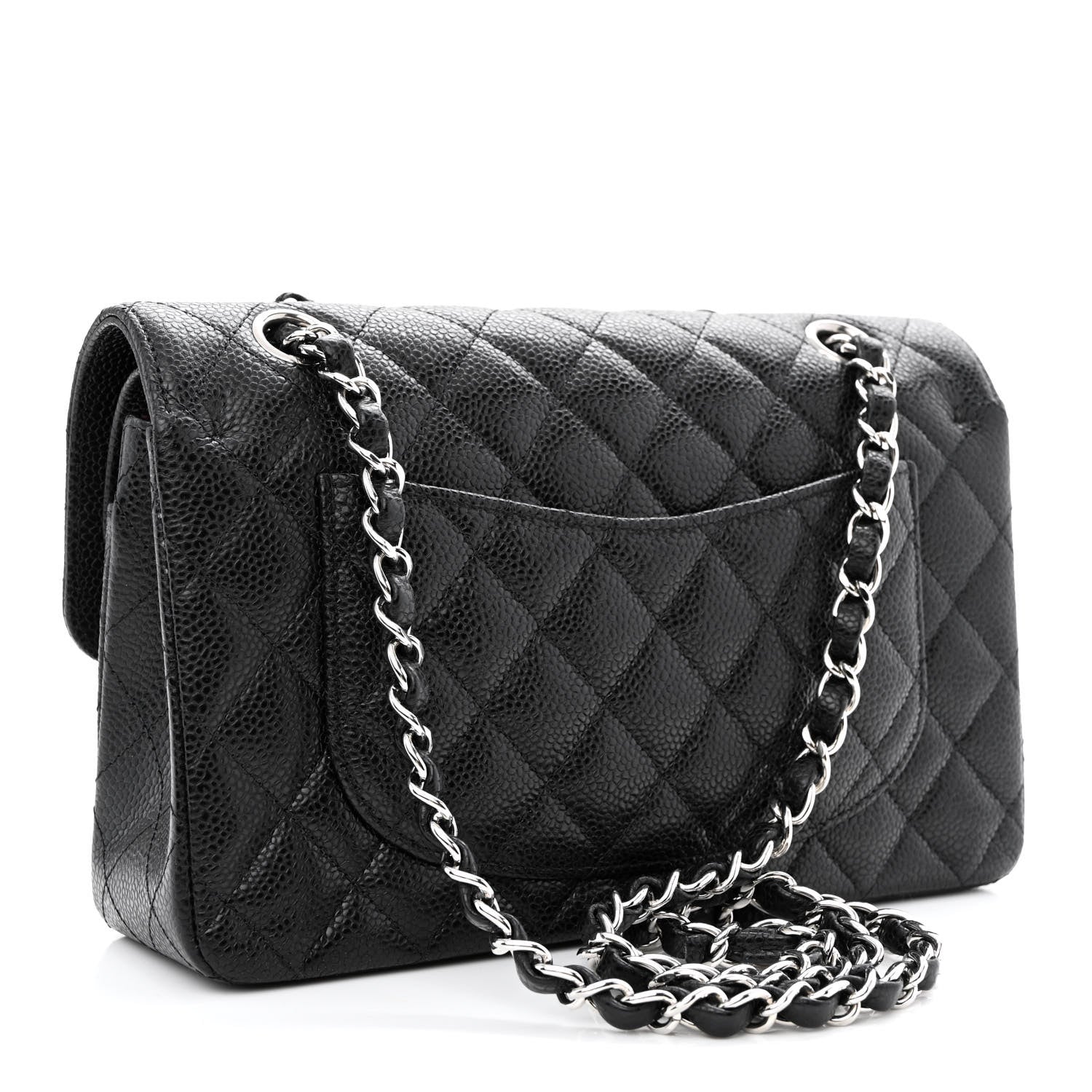 Chanel Caviar Quilted Small Double Flap Black 2 of 9