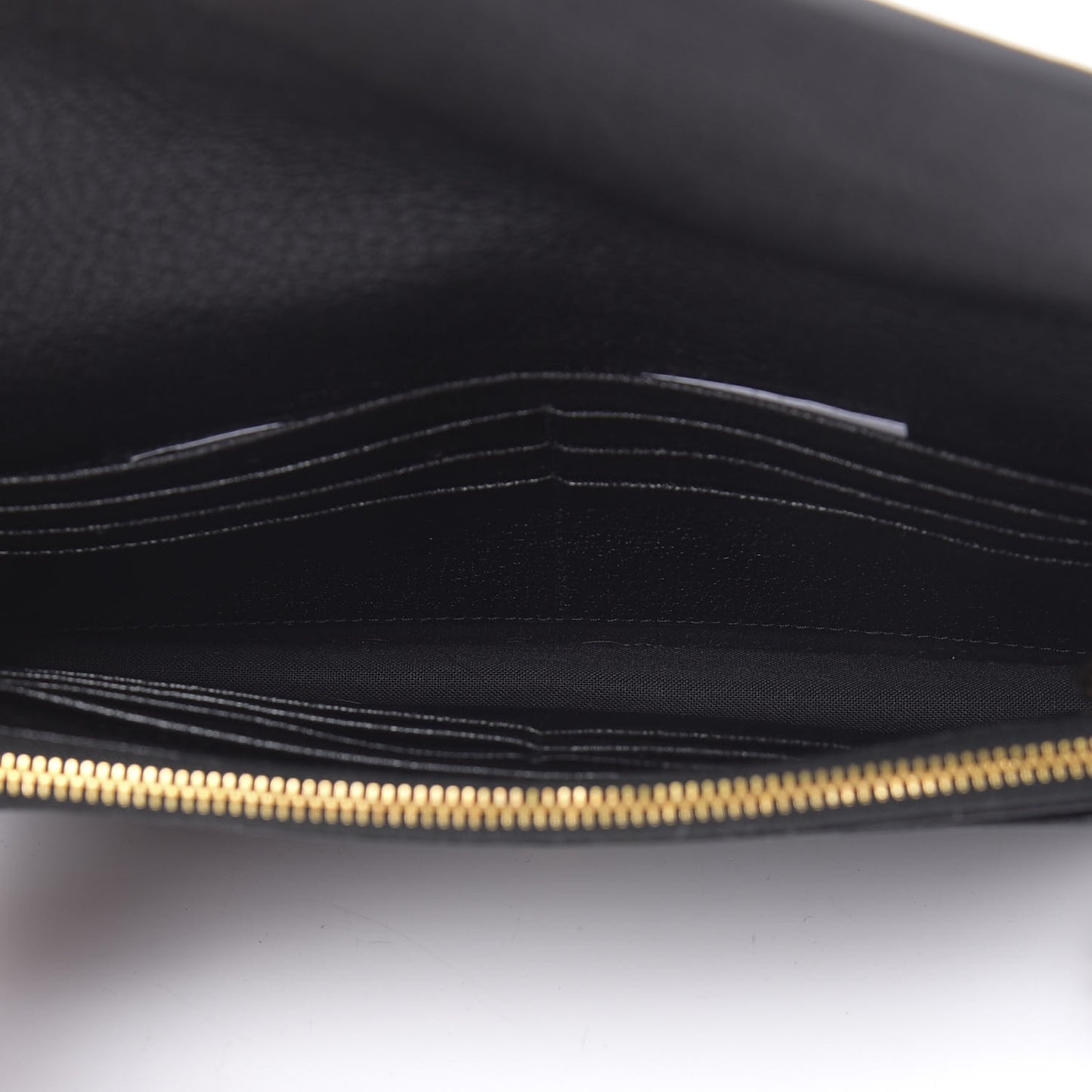 Chevre Gold Metallic Edge Hardware Wallet On Chain Black