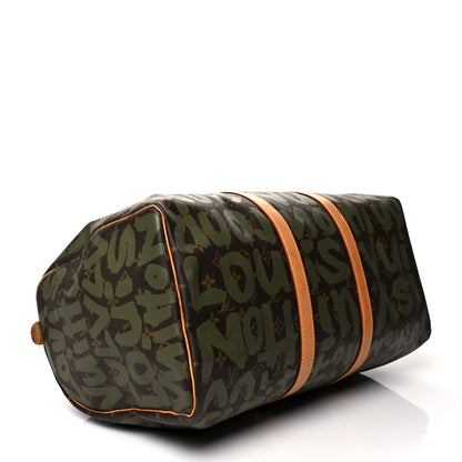 Louis Vuitton Graffiti Keepall 50 Kaki 4 of 18
