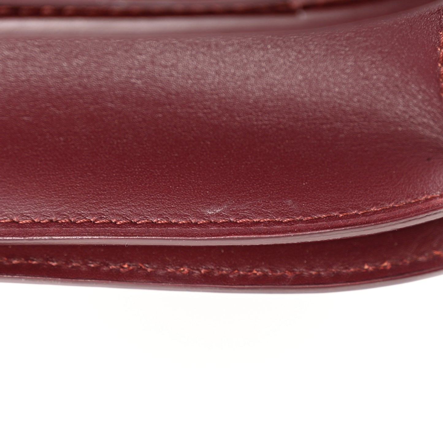 Box Calfskin Medium Classic Box Flap Bag Burgundy