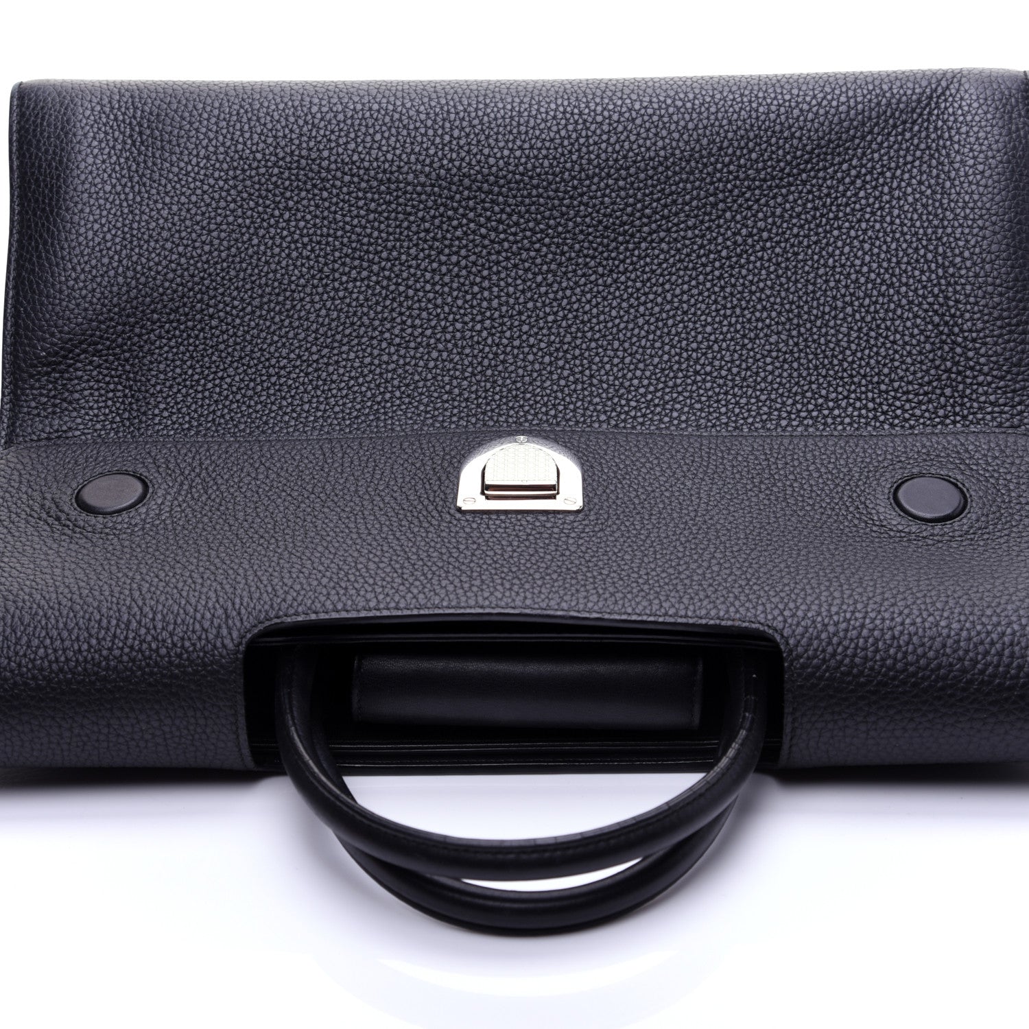 Christian Dior Grained Calfskin Large Diorever Flap Black 12 of 16
