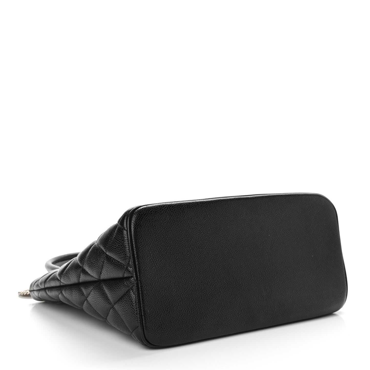 Caviar Quilted Medallion Tote Black
