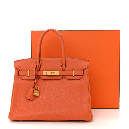 Hermes Togo Birkin 30 Orange 16 of 16