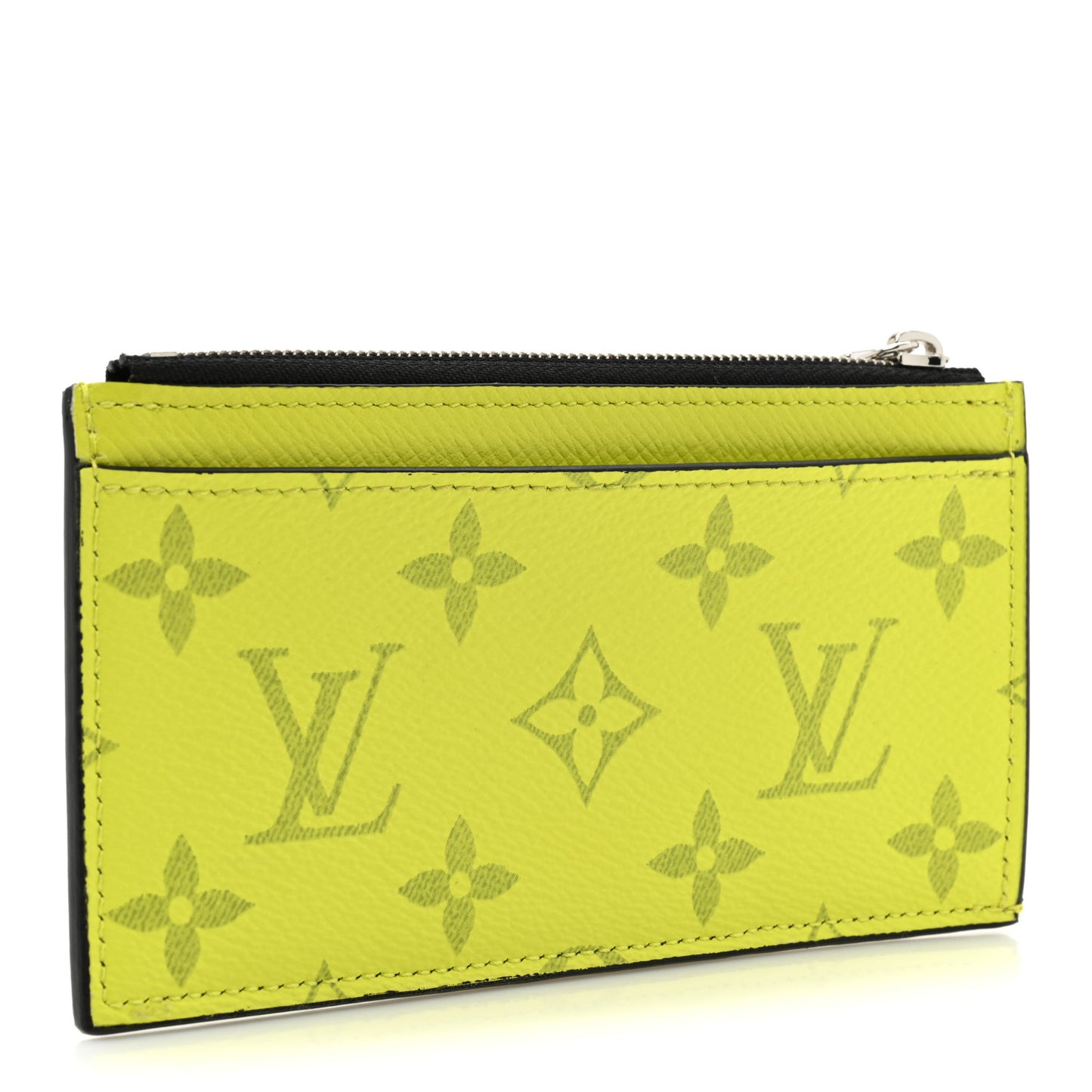 Monogram Taiga Coin Card Holder Yellow
