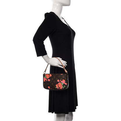 Louis Vuitton Monogram Roses Pochette Accessories 2 of 10