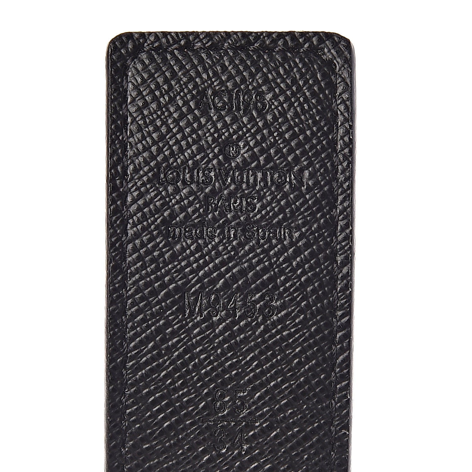 Louis Vuitton Calfskin Monogram 30mm LV Initiales Reversible Belt 85 34 Black 6 of 7
