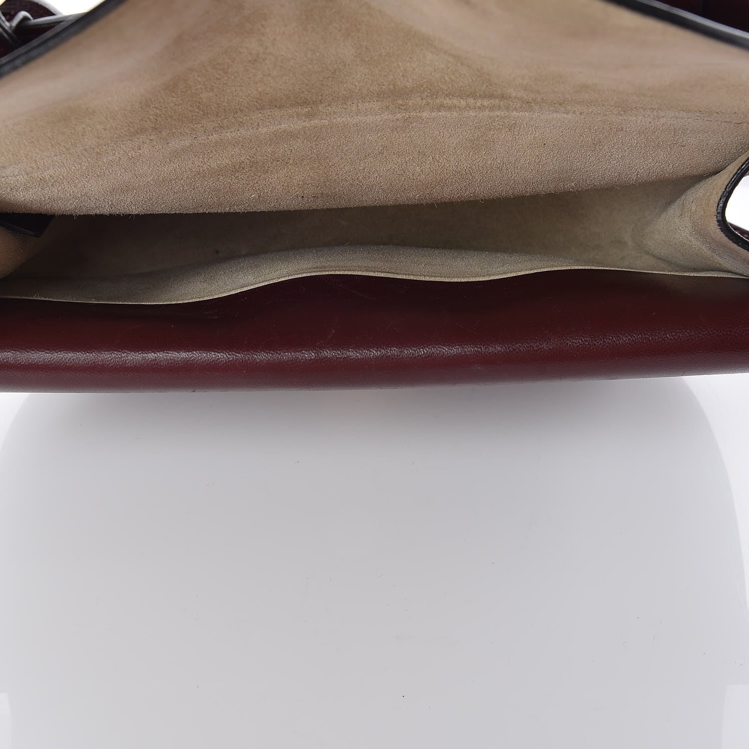 Chloe Calfskin Mini Georgia Crossbody Bag Bordeaux 7 of 13