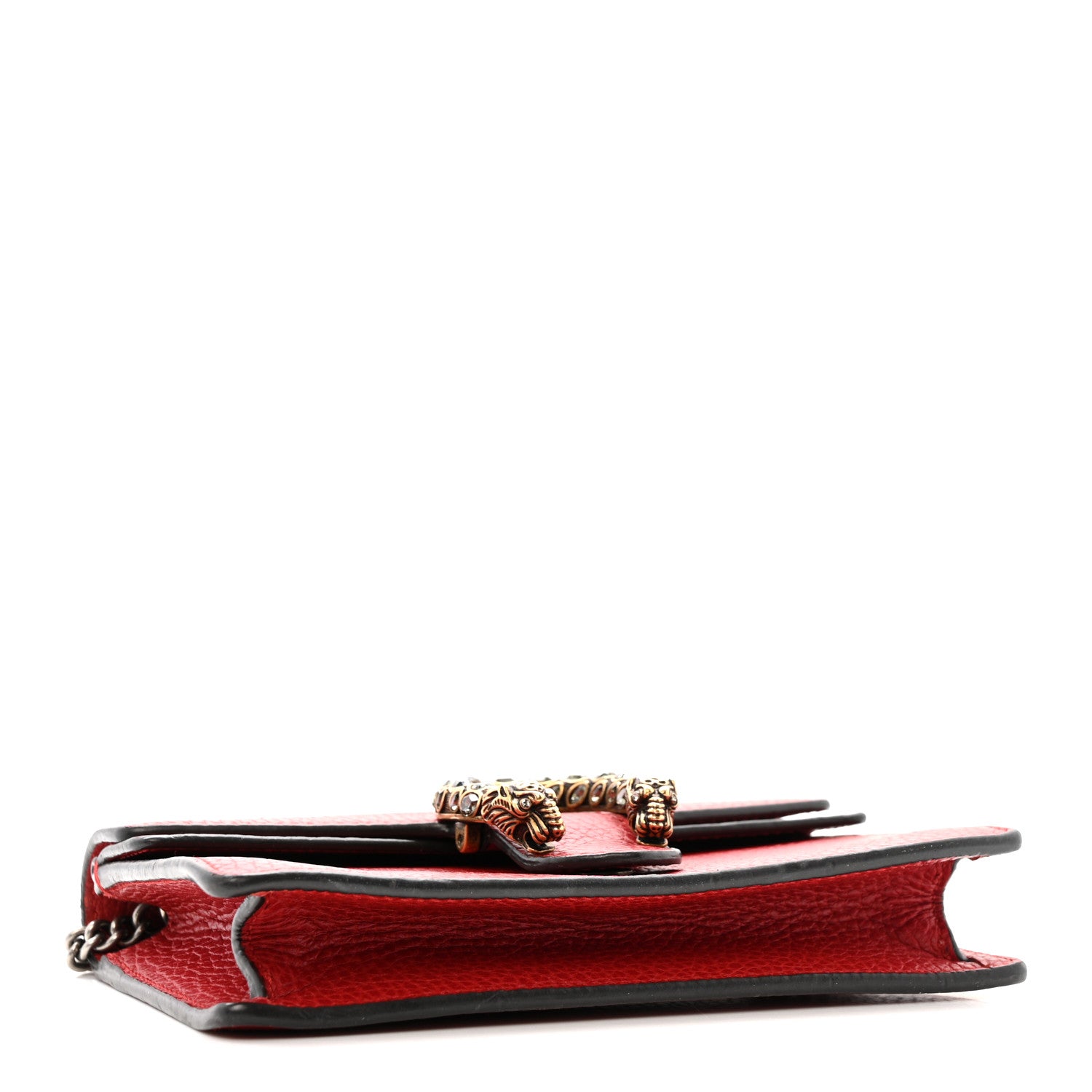 Gucci Calfskin Super Mini Dionysus Shoulder Bag Hibiscus Red 4 of 12