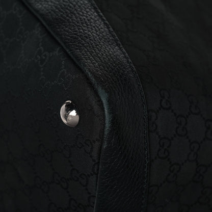 Gucci Nylon Monogram Travel Hobo Black 12 of 15
